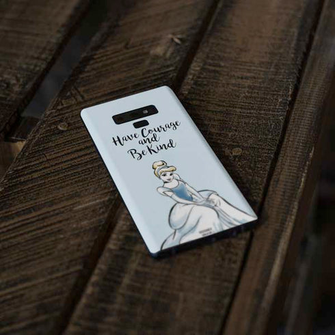 Disney Princess Cinderella Have Courage and Be Kind Art Galaxy Note 9 Skin