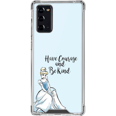 Disney Princess Cinderella Have Courage and Be Kind Art Galaxy Note20 5G Clear Case