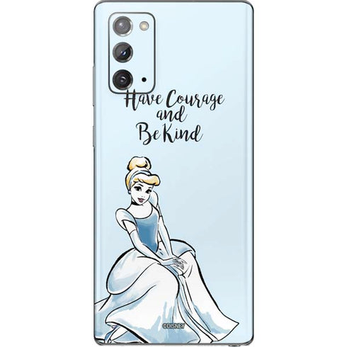 Disney Princess Cinderella Have Courage and Be Kind Art Galaxy Note20 5G Skin