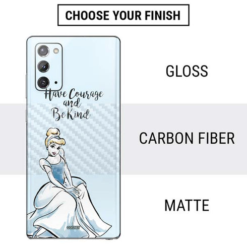 Disney Princess Cinderella Have Courage and Be Kind Art Galaxy Note20 5G Skin
