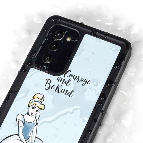 Disney Princess Cinderella Have Courage and Be Kind Art Galaxy Note20 5G Waterproof Case