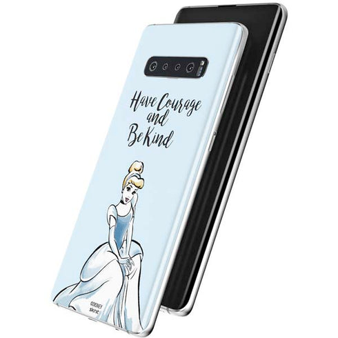 Disney Princess Cinderella Have Courage and Be Kind Art Galaxy S10 Skin