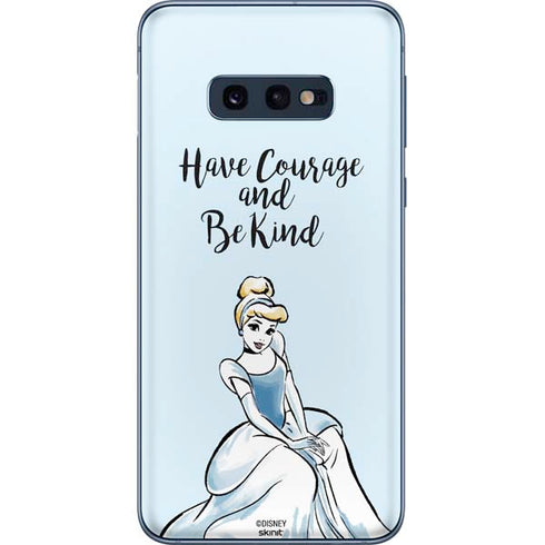 Disney Princess Cinderella Have Courage and Be Kind Art Galaxy S10e Skin