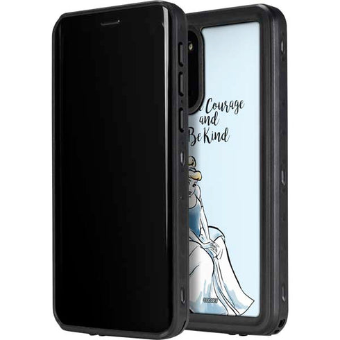 Disney Princess Cinderella Have Courage and Be Kind Art Galaxy S20 Plus Waterproof Case
