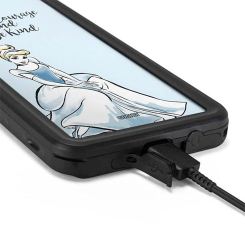 Disney Princess Cinderella Have Courage and Be Kind Art Galaxy S20 Plus Waterproof Case
