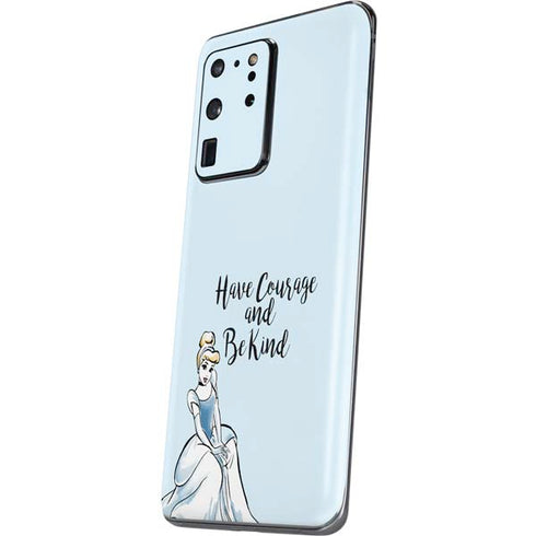 Disney Princess Cinderella Have Courage and Be Kind Art Galaxy S20 Ultra 5G Skin