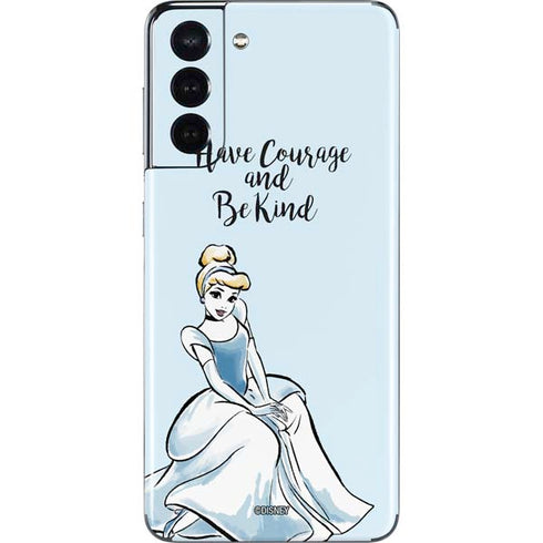 Disney Princess Cinderella Have Courage and Be Kind Art Galaxy S21 5G Skin