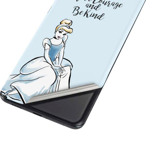 Disney Princess Cinderella Have Courage and Be Kind Art Galaxy S21 5G Skin