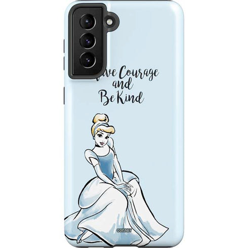 Disney Princess Cinderella Have Courage and Be Kind Art Galaxy S21 Plus 5G Pro Case
