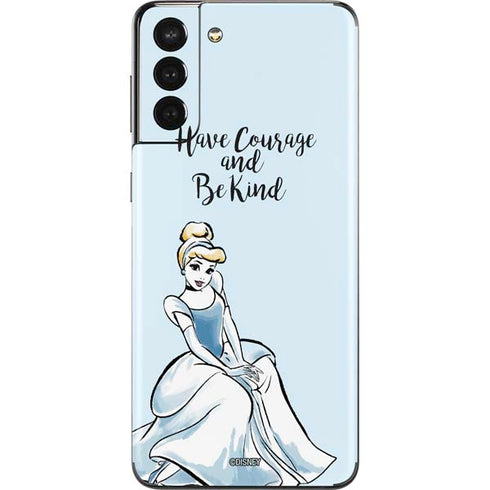 Disney Princess Cinderella Have Courage and Be Kind Art Galaxy S21 Plus 5G Skin