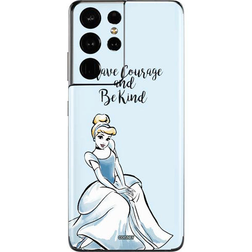 Disney Princess Cinderella Have Courage and Be Kind Art Galaxy S21 Ultra 5G Skin