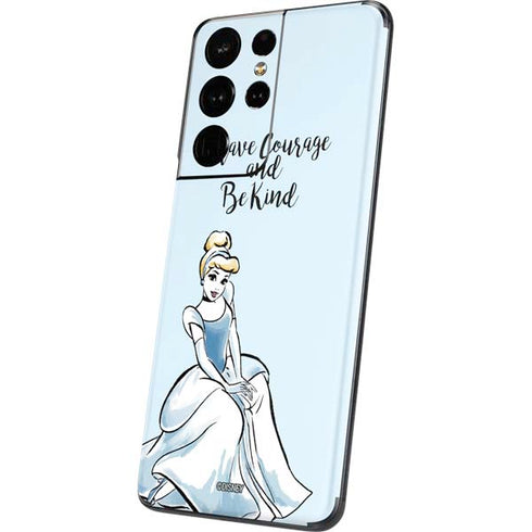 Disney Princess Cinderella Have Courage and Be Kind Art Galaxy S21 Ultra 5G Skin