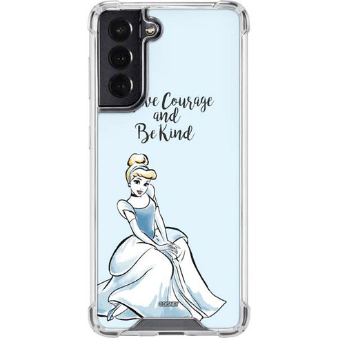 Disney Princess Cinderella Have Courage and Be Kind Art Galaxy S22 Clear Case
