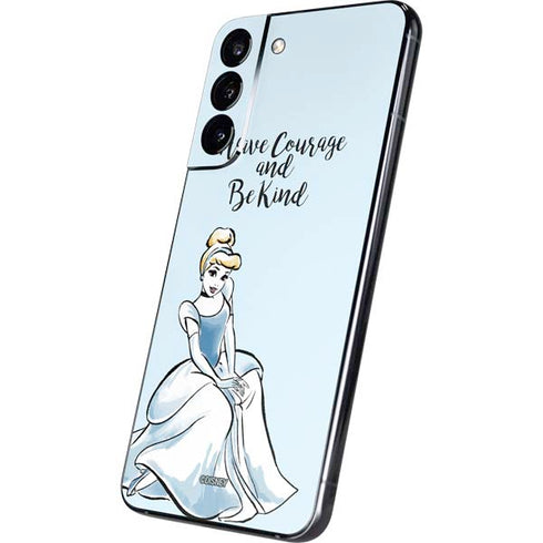 Disney Princess Cinderella Have Courage and Be Kind Art Galaxy S22 Plus Skin
