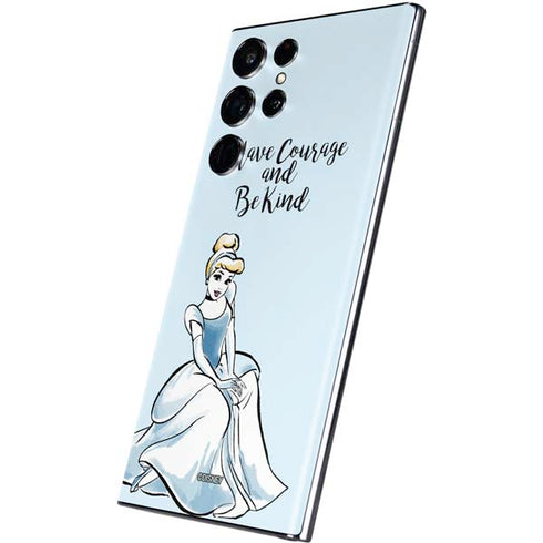 Disney Princess Cinderella Have Courage and Be Kind Art Galaxy S22 Ultra Skin