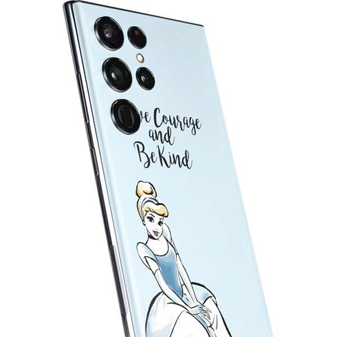 Disney Princess Cinderella Have Courage and Be Kind Art Galaxy S22 Ultra Skin