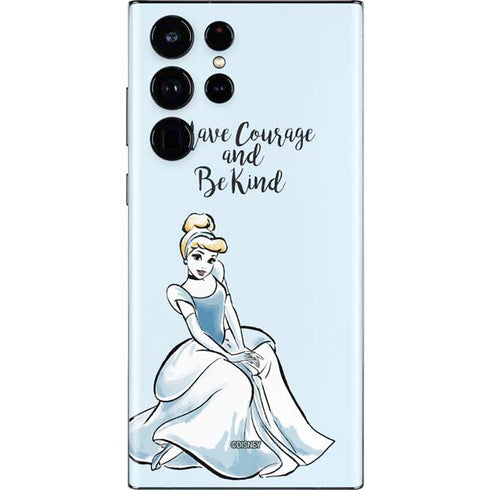 Disney Princess Cinderella Have Courage and Be Kind Art Galaxy S22 Ultra Skin