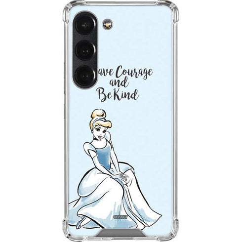 Disney Princess Cinderella Have Courage and Be Kind Art Galaxy S23 Clear Case