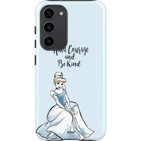 Disney Princess Cinderella Have Courage and Be Kind Art Galaxy S23 Plus Pro Case