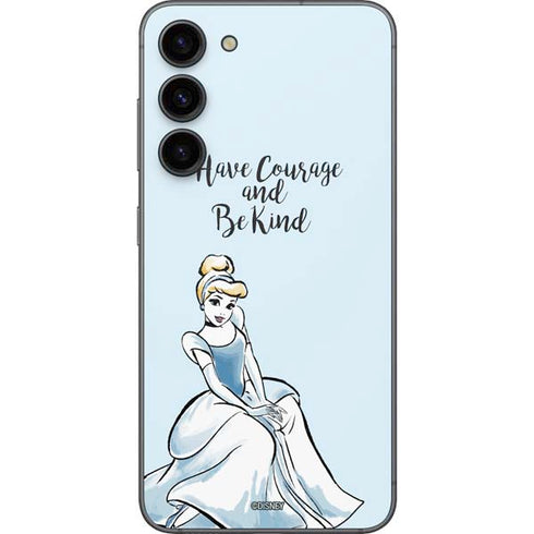 Disney Princess Cinderella Have Courage and Be Kind Art Galaxy S23 Plus Skin