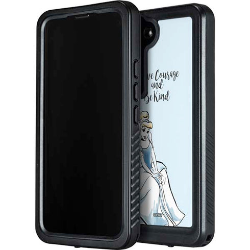 Disney Princess Cinderella Have Courage and Be Kind Art Galaxy S23 Plus Waterproof Case