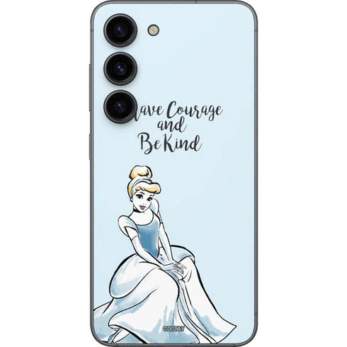 Disney Princess Cinderella Have Courage and Be Kind Art Galaxy S23 Skin