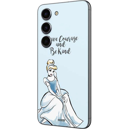 Disney Princess Cinderella Have Courage and Be Kind Art Galaxy S23 Skin