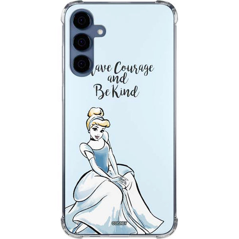 Disney Princess Cinderella Have Courage and Be Kind Art Galaxy S24 Clear Case