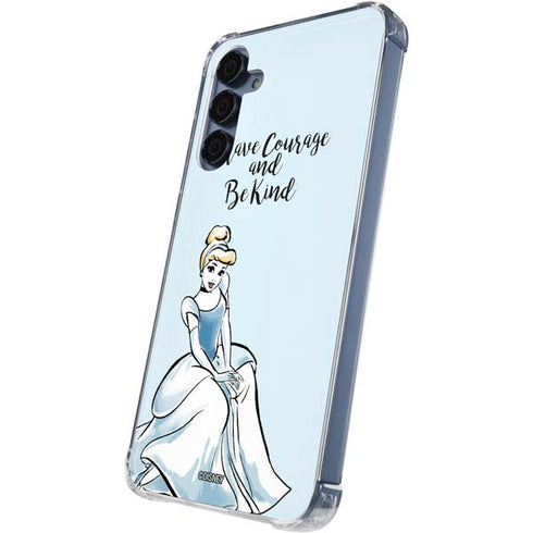 Disney Princess Cinderella Have Courage and Be Kind Art Galaxy S24 Clear Case