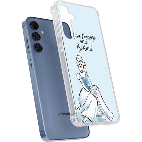 Disney Princess Cinderella Have Courage and Be Kind Art Galaxy S24 Clear Case