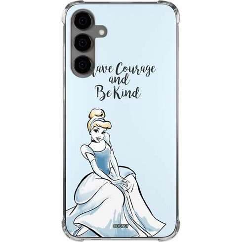 Disney Princess Cinderella Have Courage and Be Kind Art Galaxy S24 Plus Clear Case