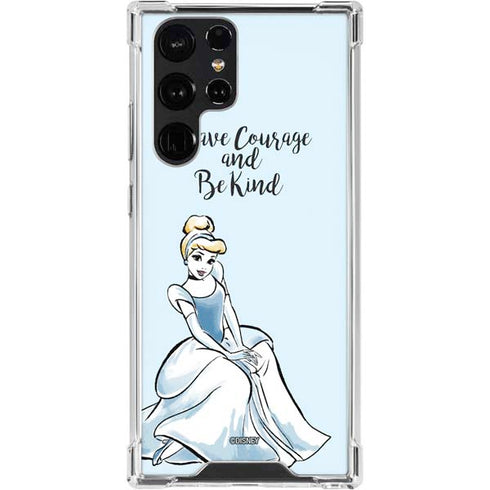 Disney Princess Cinderella Have Courage and Be Kind Art Galaxy S24 Ultra Clear Case