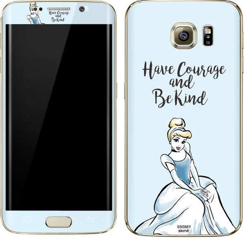 Disney Princess Cinderella Have Courage and Be Kind Art Galaxy S7 Edge Skin