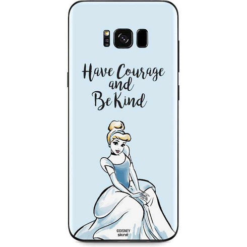 Disney Princess Cinderella Have Courage and Be Kind Art Galaxy S8 Plus Skin