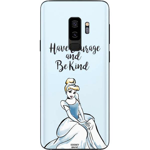 Disney Princess Cinderella Have Courage and Be Kind Art Galaxy S9 Plus Skin