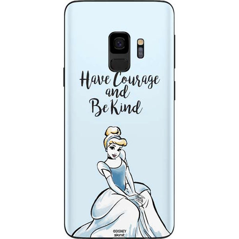 Disney Princess Cinderella Have Courage and Be Kind Art Galaxy S9 Skin