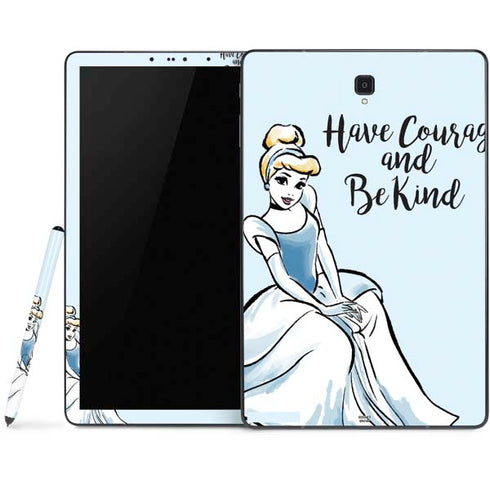 Disney Princess Cinderella Have Courage and Be Kind Art Samsung Galaxy Tab Skin
