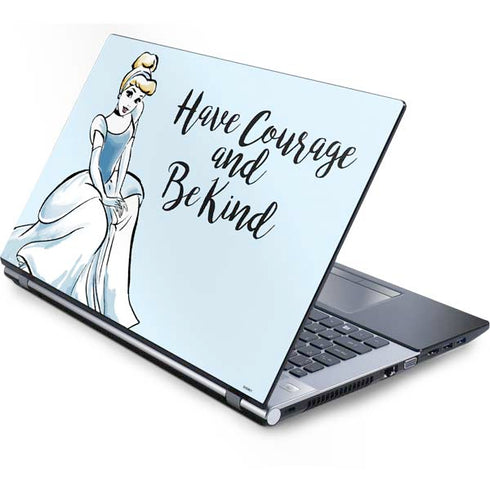 Disney Princess Cinderella Have Courage and Be Kind Art Generic Laptop Skin