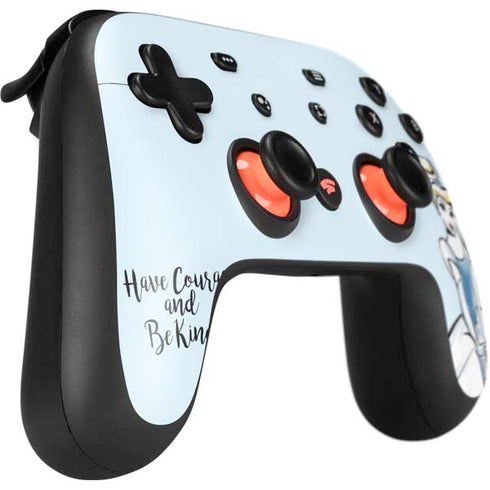 Disney Princess Cinderella Have Courage and Be Kind Art Google Stadia Controller Skin