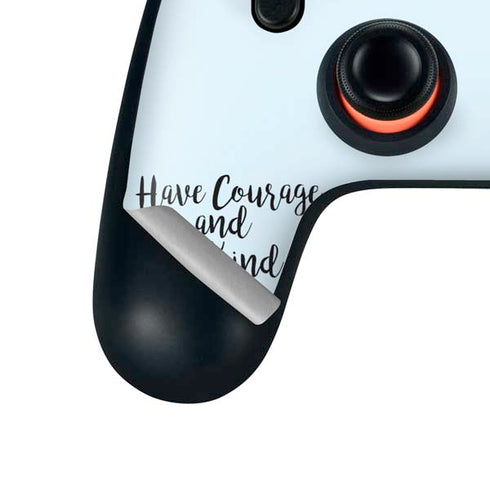 Disney Princess Cinderella Have Courage and Be Kind Art Google Stadia Controller Skin