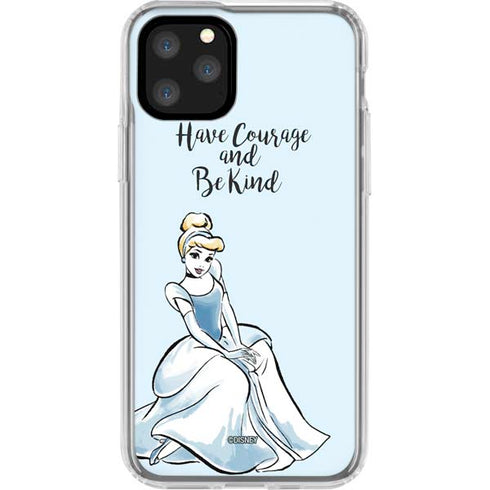 Disney Princess Cinderella Have Courage and Be Kind Art iPhone 11 Pro Clear Case