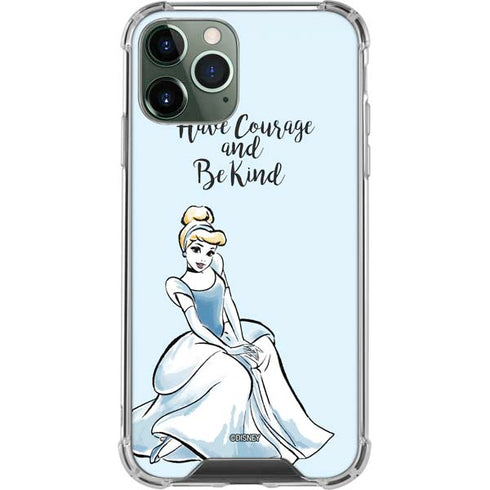Disney Princess Cinderella Have Courage and Be Kind Art iPhone 11 Pro Max Clear Case