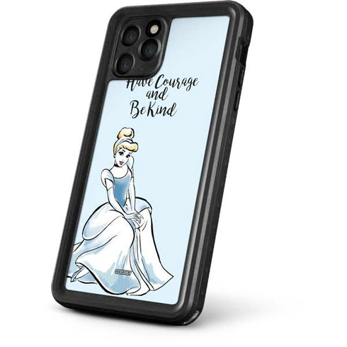 Disney Princess Cinderella Have Courage and Be Kind Art iPhone 11 Pro Waterproof Case