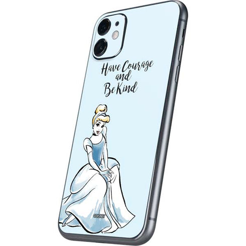 Disney Princess Cinderella Have Courage and Be Kind Art iPhone 11 Skin