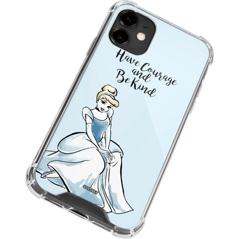 Disney Princess Cinderella Have Courage and Be Kind Art iPhone 12 Clear Case