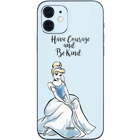 Disney Princess Cinderella Have Courage and Be Kind Art iPhone 12 Mini Skin
