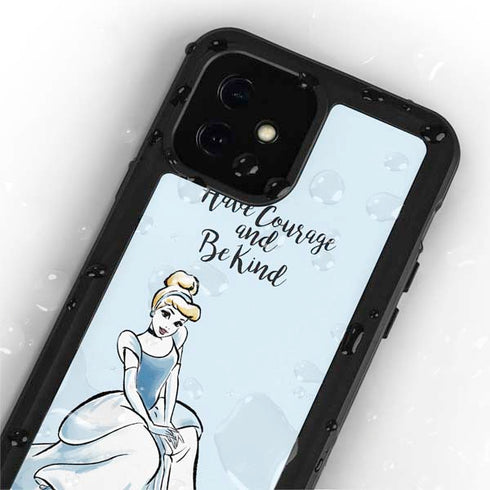 Disney Princess Cinderella Have Courage and Be Kind Art iPhone 12 Mini Waterproof Case