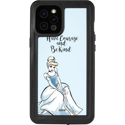 Disney Princess Cinderella Have Courage and Be Kind Art iPhone 12 Pro Max Waterproof Case