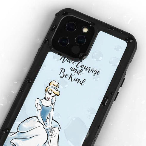 Disney Princess Cinderella Have Courage and Be Kind Art iPhone 12 Pro Waterproof Case