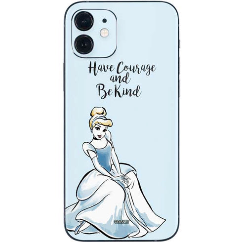 Disney Princess Cinderella Have Courage and Be Kind Art iPhone 12 Skin